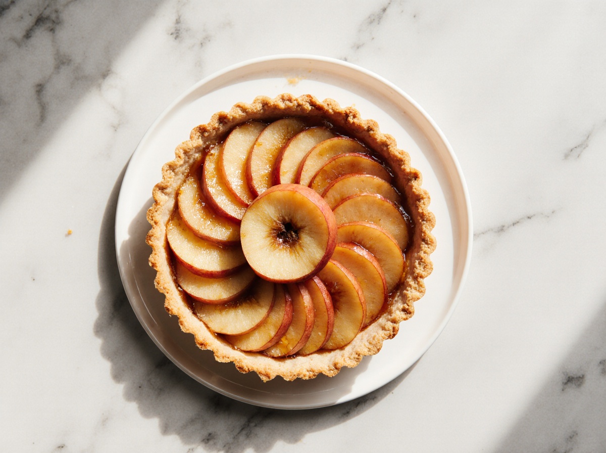 Tarte aux pommes caramélisées au airfryer - liste des ingrédients