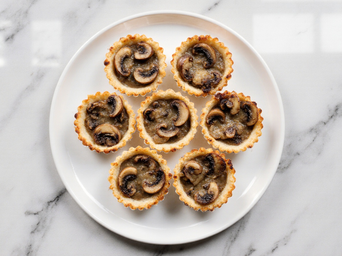 Minis tourtes aux champignons au airfryer - liste des ingrédients