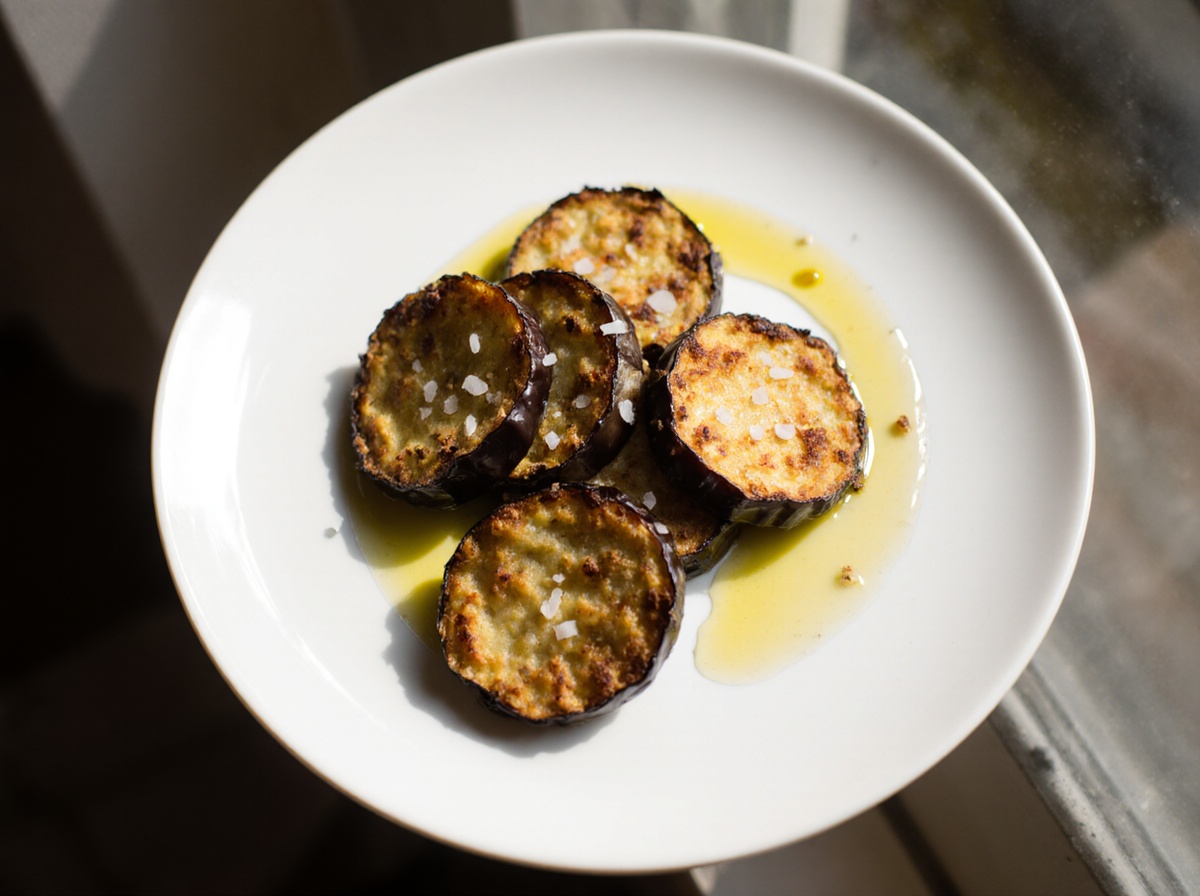 Aubergines frites au airfryer - liste des ingrédients