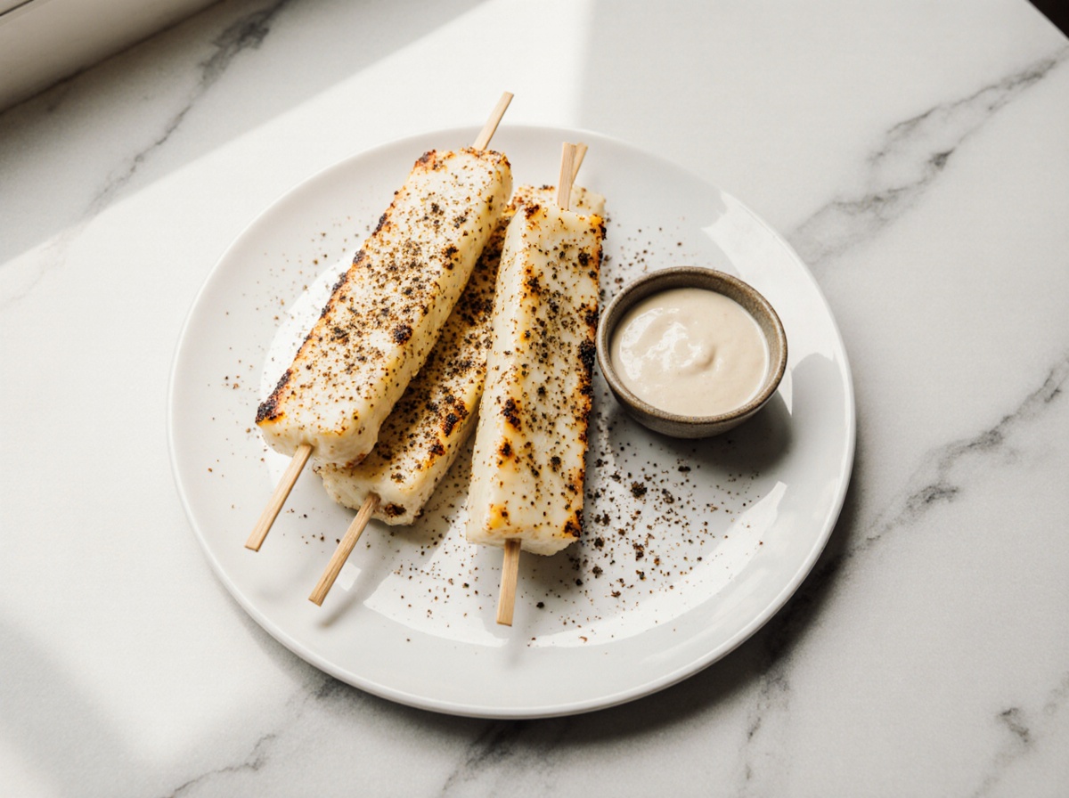 Bâtonnets de fromage halloumi au airfryer - liste des ingrédients