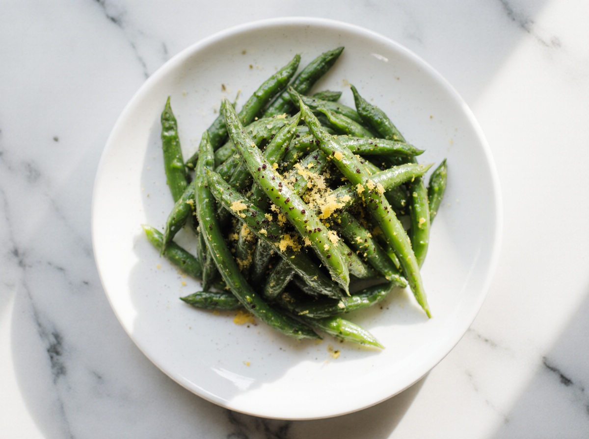 Haricots verts au airfryer - liste des ingrédients