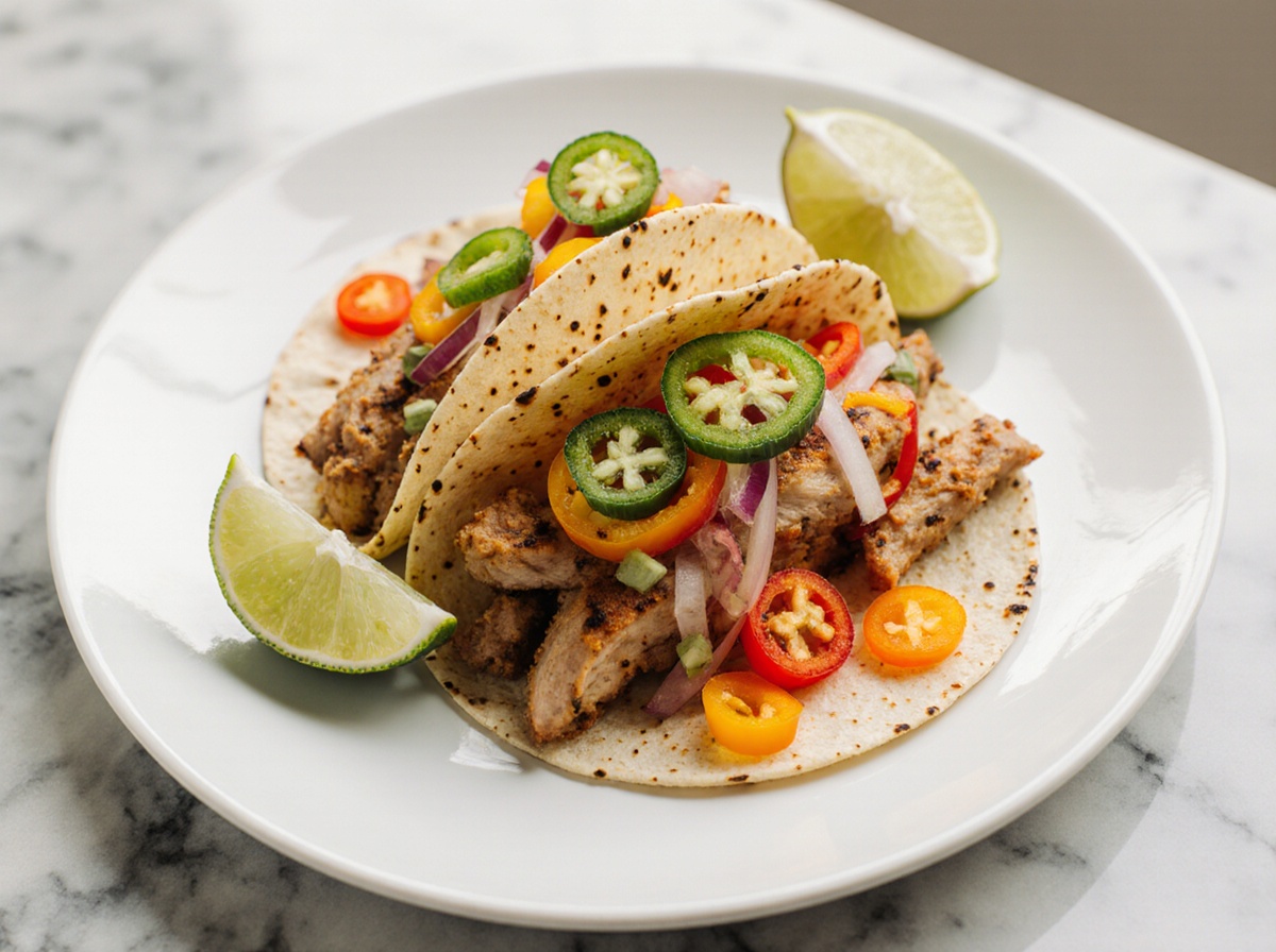 Tacos de poulet au airfryer - liste des ingrédients