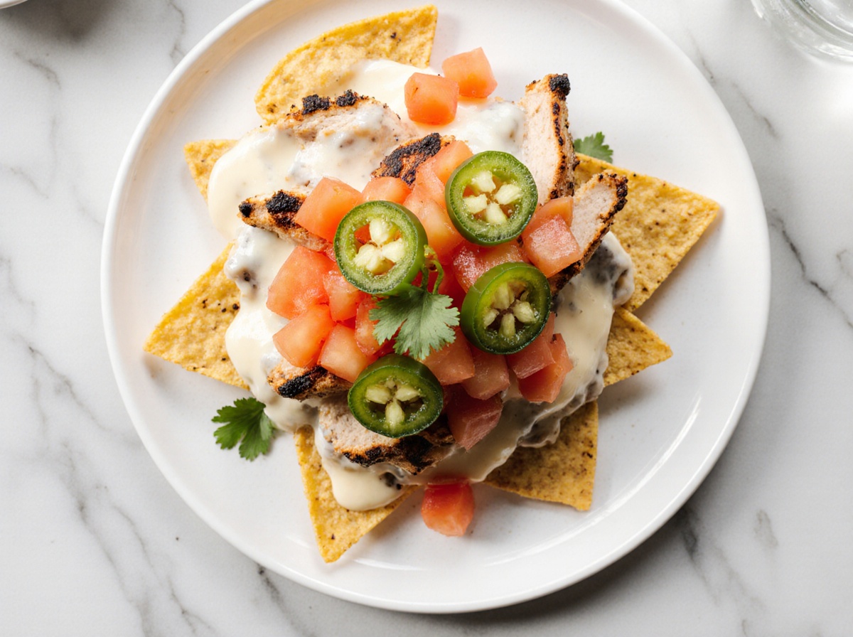 Nachos au poulet grillé au airfryer - liste des ingrédients