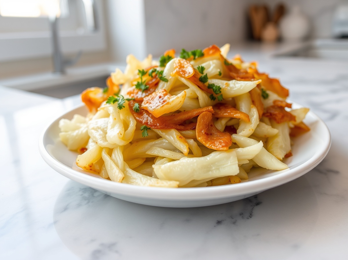 Chou blanc au airfryer - liste des ingrédients