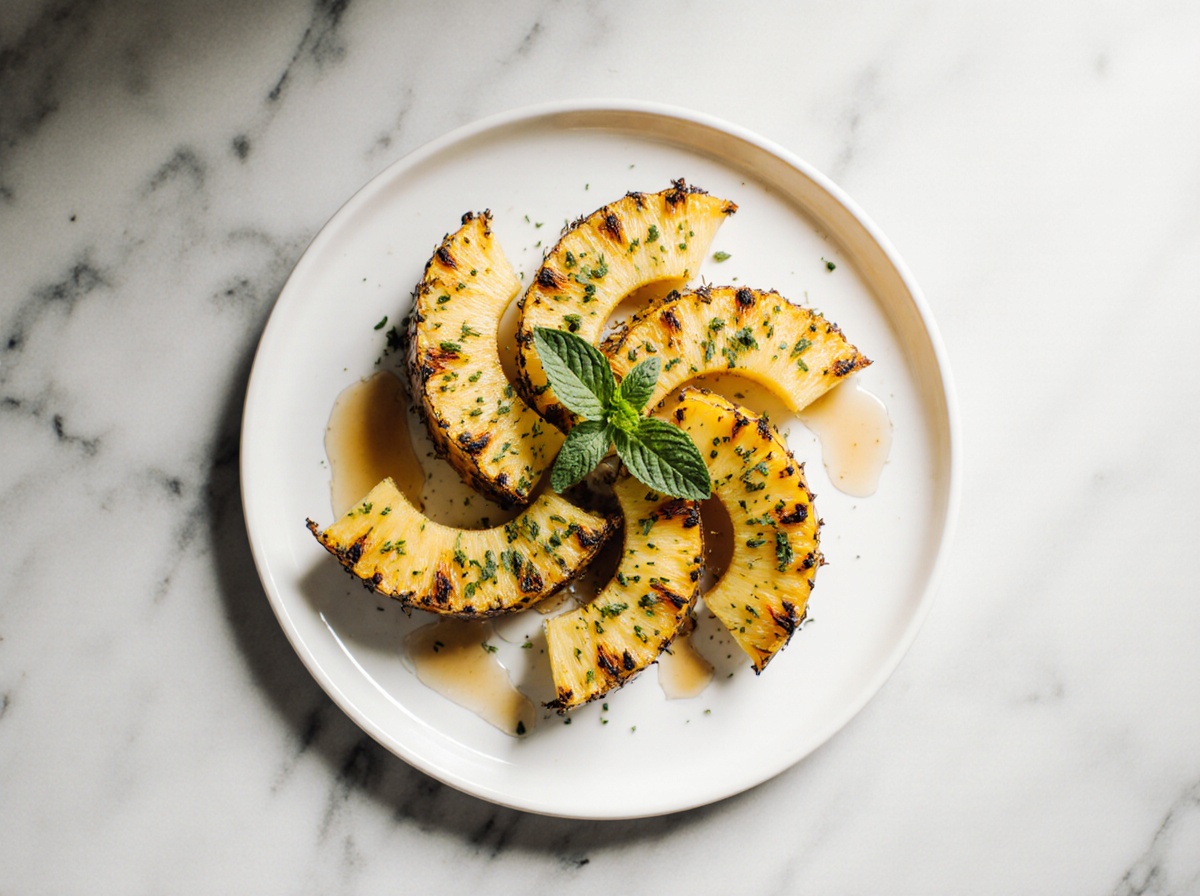 Ananas rôti au airfryer - liste des ingrédients