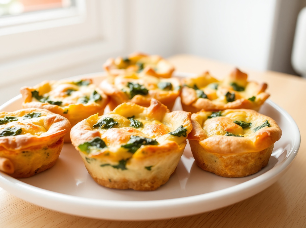 Mini-quiches aux légumes au airfryer - liste des ingrédients