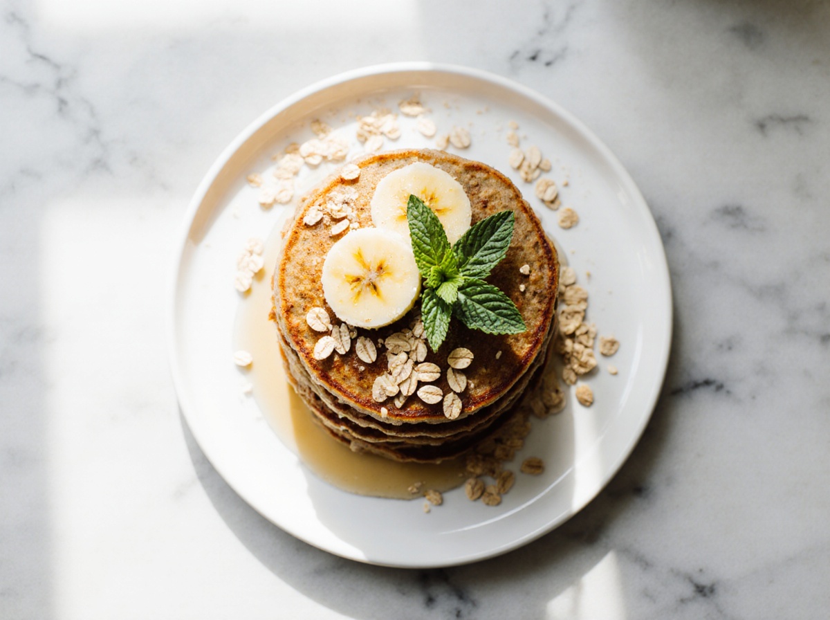 Pancakes banane et flocons d’avoine au airfryer - liste des ingrédients