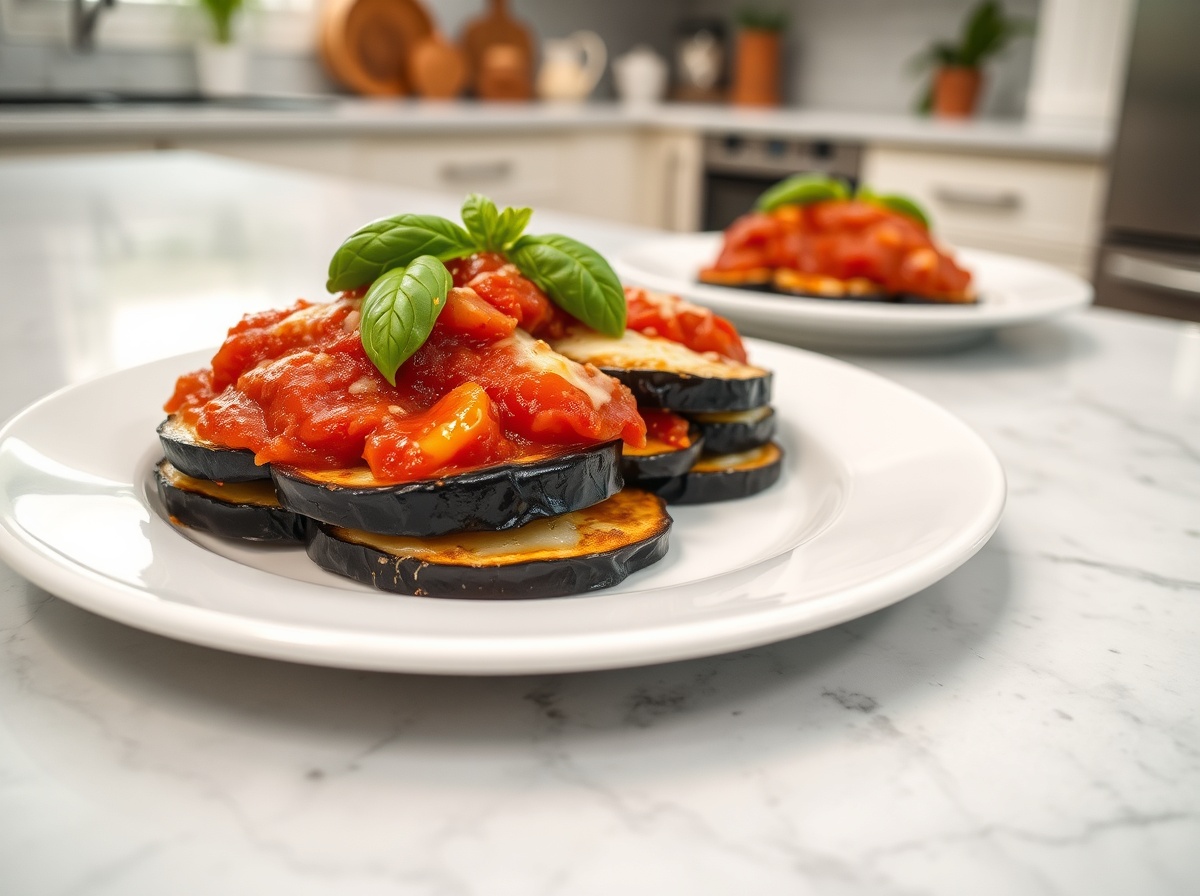 Aubergines façon parmesan au airfryer - liste des ingrédients