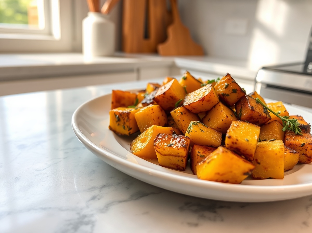 Ingrédients pour Courge butternut rôtie au airfryer