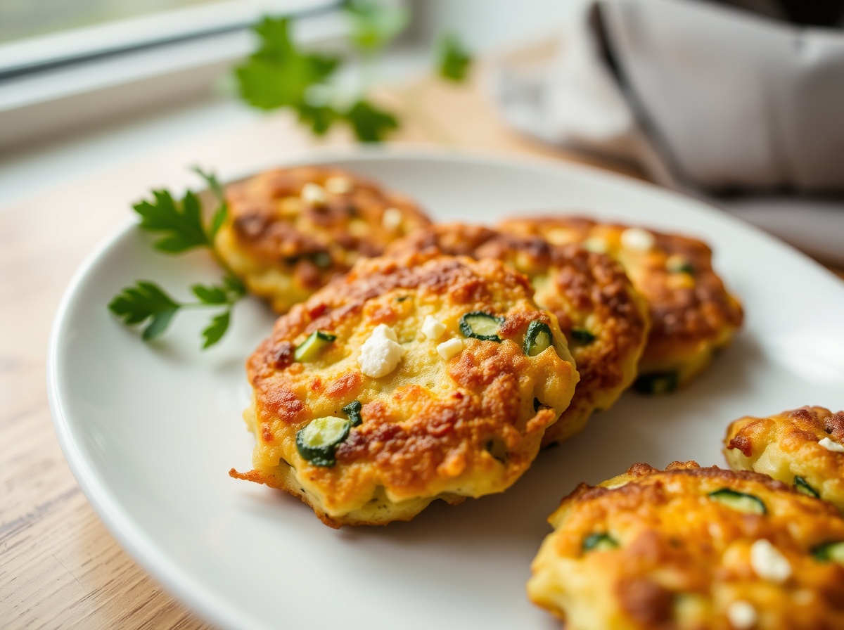 Beignets de courgette et feta au airfryer - liste des ingrédients