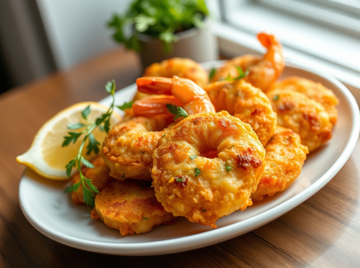 Beignets de crevettes au airfryer - liste des ingrédients