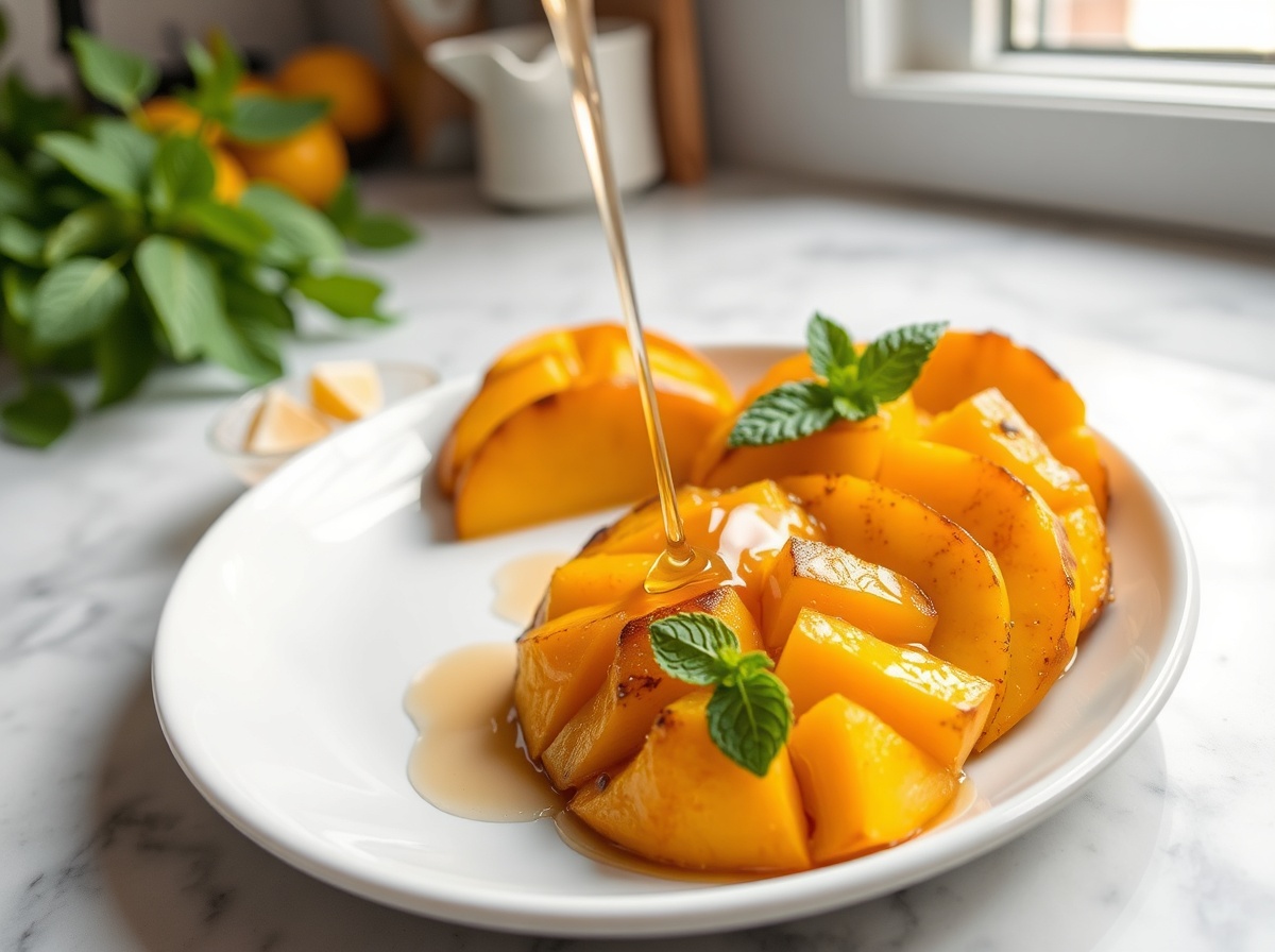 Mangue rôtie au airfryer - liste des ingrédients