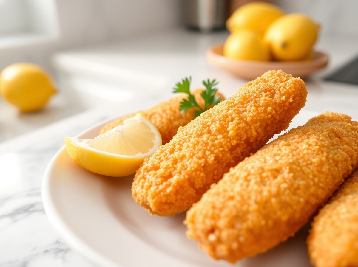 Bâtonnets de poisson pané au airfryer - liste des ingrédients