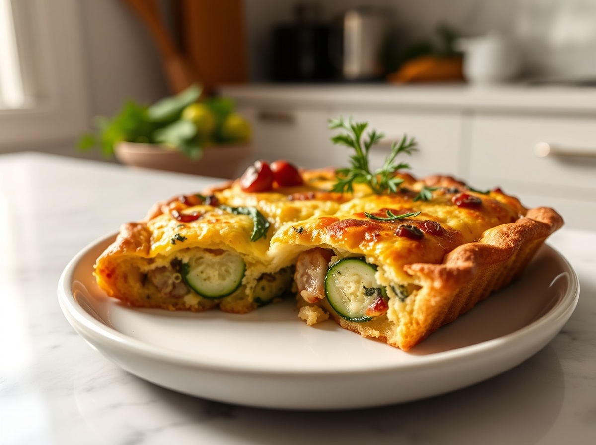 Clafoutis aux courgettes et thon au airfryer - liste des ingrédients