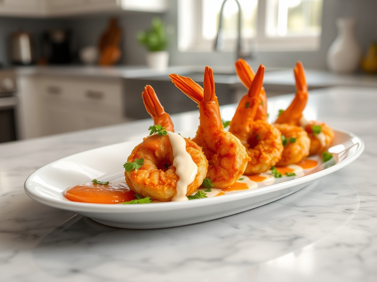 Crevettes bang bang au airfryer - liste des ingrédients
