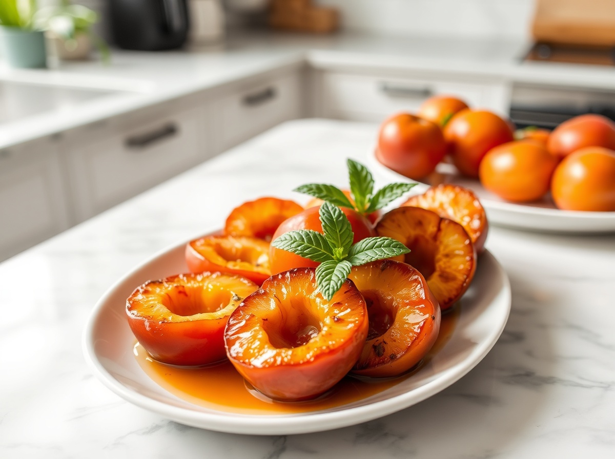 Nectarines rôties au airfryer - liste des ingrédients
