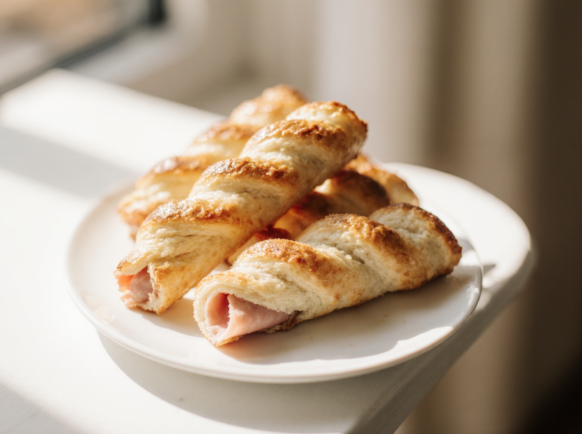 Torsades feuilletées au jambon au airfryer - liste des ingrédients