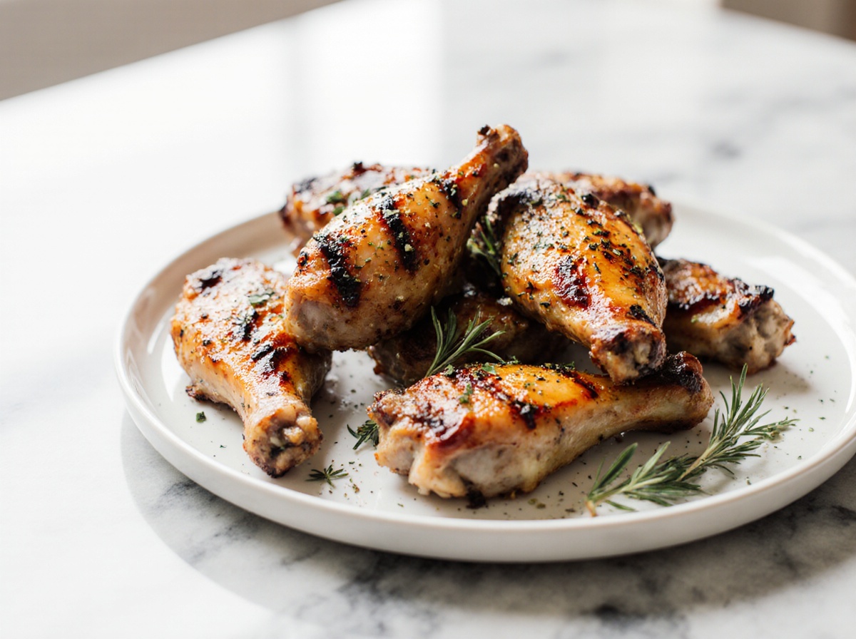 Ailes de dinde grillées au Airfryer, peau croustillante et viande juteuse