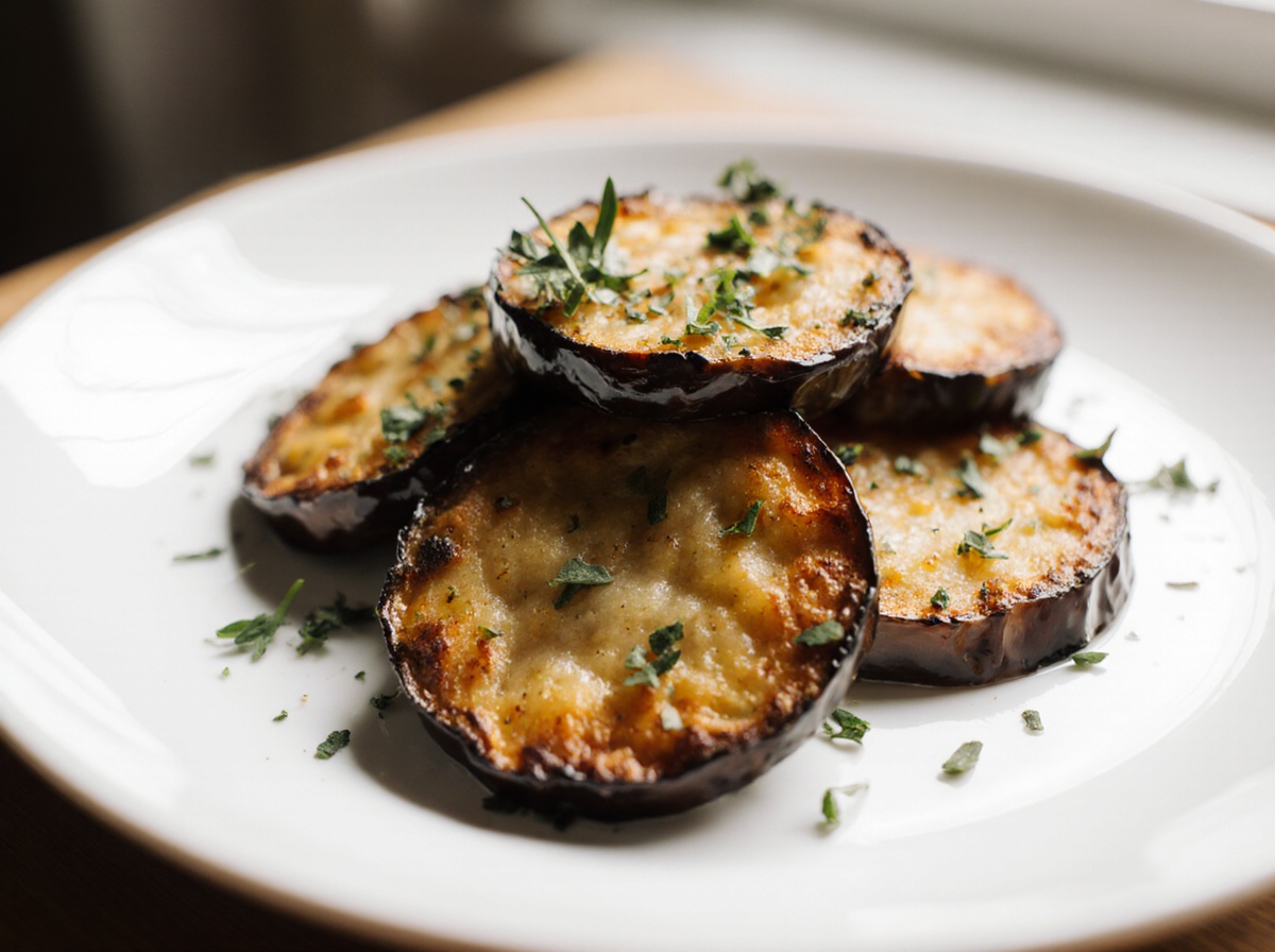 Aubergines frites au Airfryer croustillantes, dorées et légères