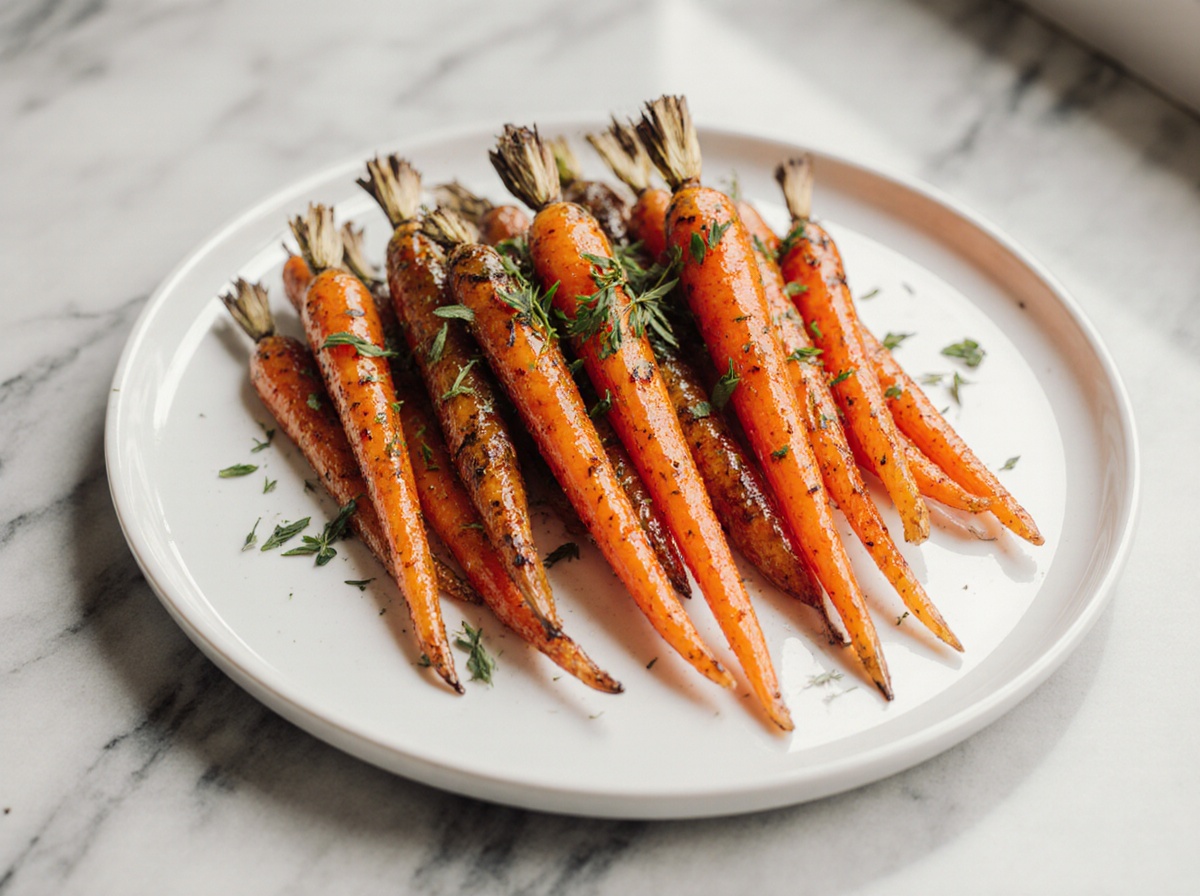 Carottes rôties au airfryer, dorées, sucrées et prêtes en quelques minutes