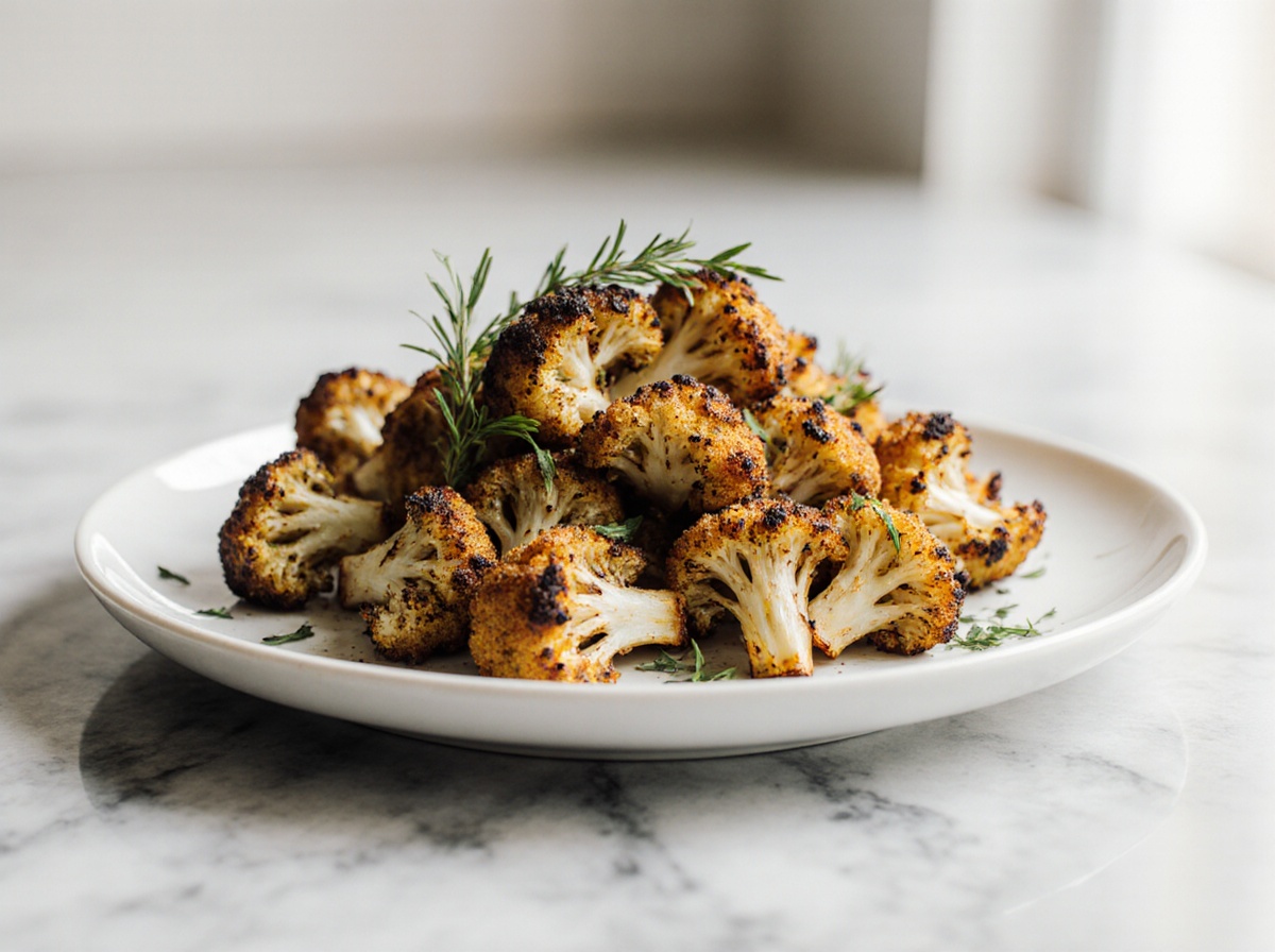 Chou-fleur au Airfryer croustillant, doré sans excès d’huile