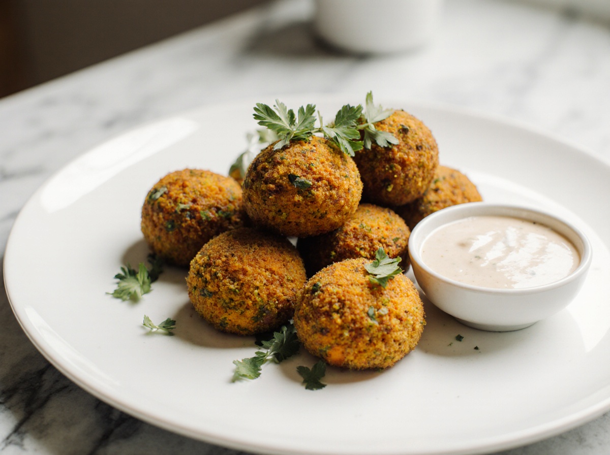 Falafels de patate douce au Airfryer, croustillants dehors et fondants dedans