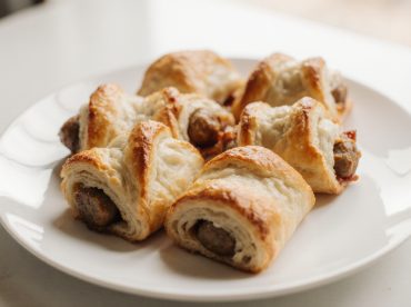 Feuilletés à la saucisse au Airfryer croustillants et dorés, prêts à croquer