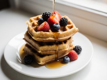 Gaufres croustillantes au Airfryer, bien dorées et prêtes à croquer