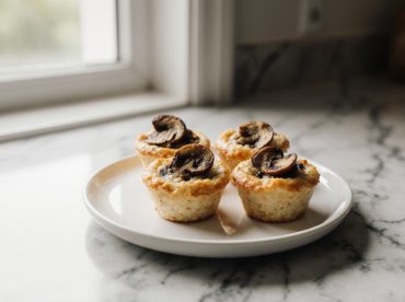 Minis tourtes aux champignons au airfryer, dorées et gourmandes, prêtes à être dégustées