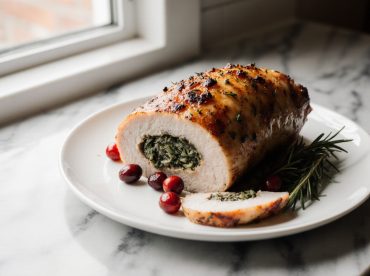 Rôti de dinde farci au airfryer, juteux et croustillant