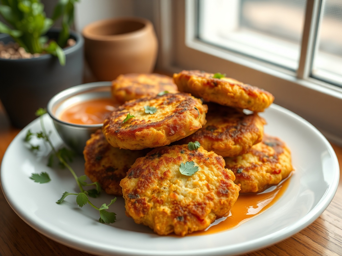 Accras de légumes au Airfryer, croustillants et savoureux