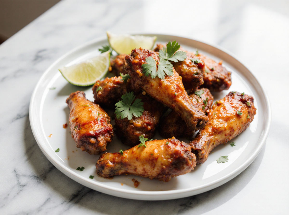 Ailes de poulets tex mex au Airfryer, épicées et croustillantes