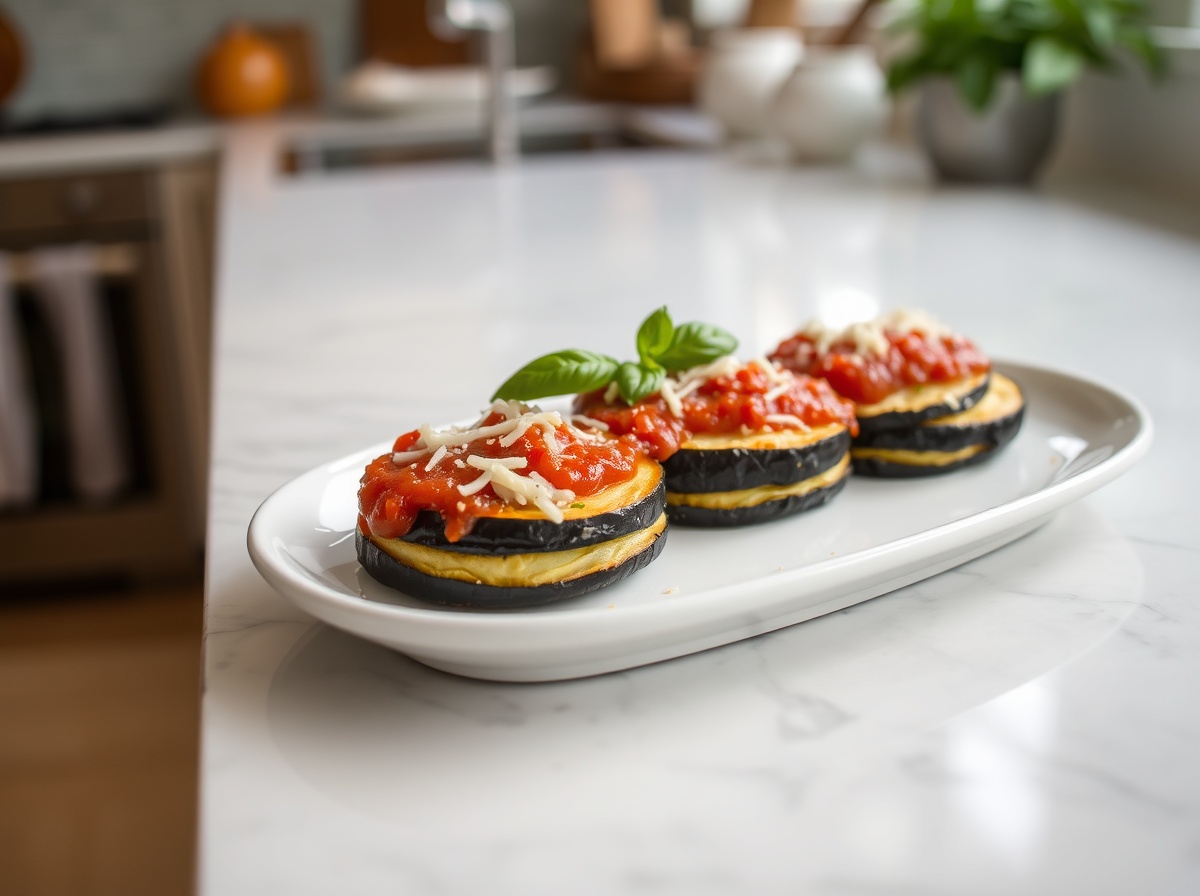 Aubergines façon parmesan en Airfryer, croustillantes et savoureuses