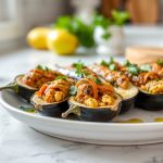 Aubergines farcies en Airfryer, savoureuses et bien dorées