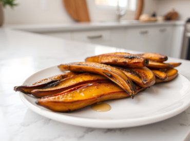 Banane rôtie au Airfryer, caramélisée et savoureuse