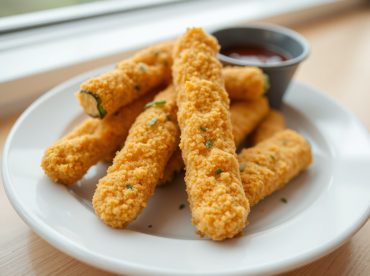 Bâtonnets de courgette panés au Airfryer, croustillants et savoureux