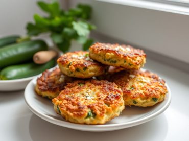 Beignets de courgette et feta au Airfryer, croustillants et savoureux