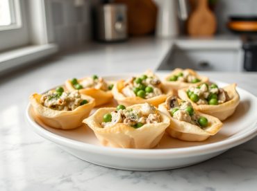 Bouchées à la reine croustillantes en Airfryer, garnies de délicieuses préparations.