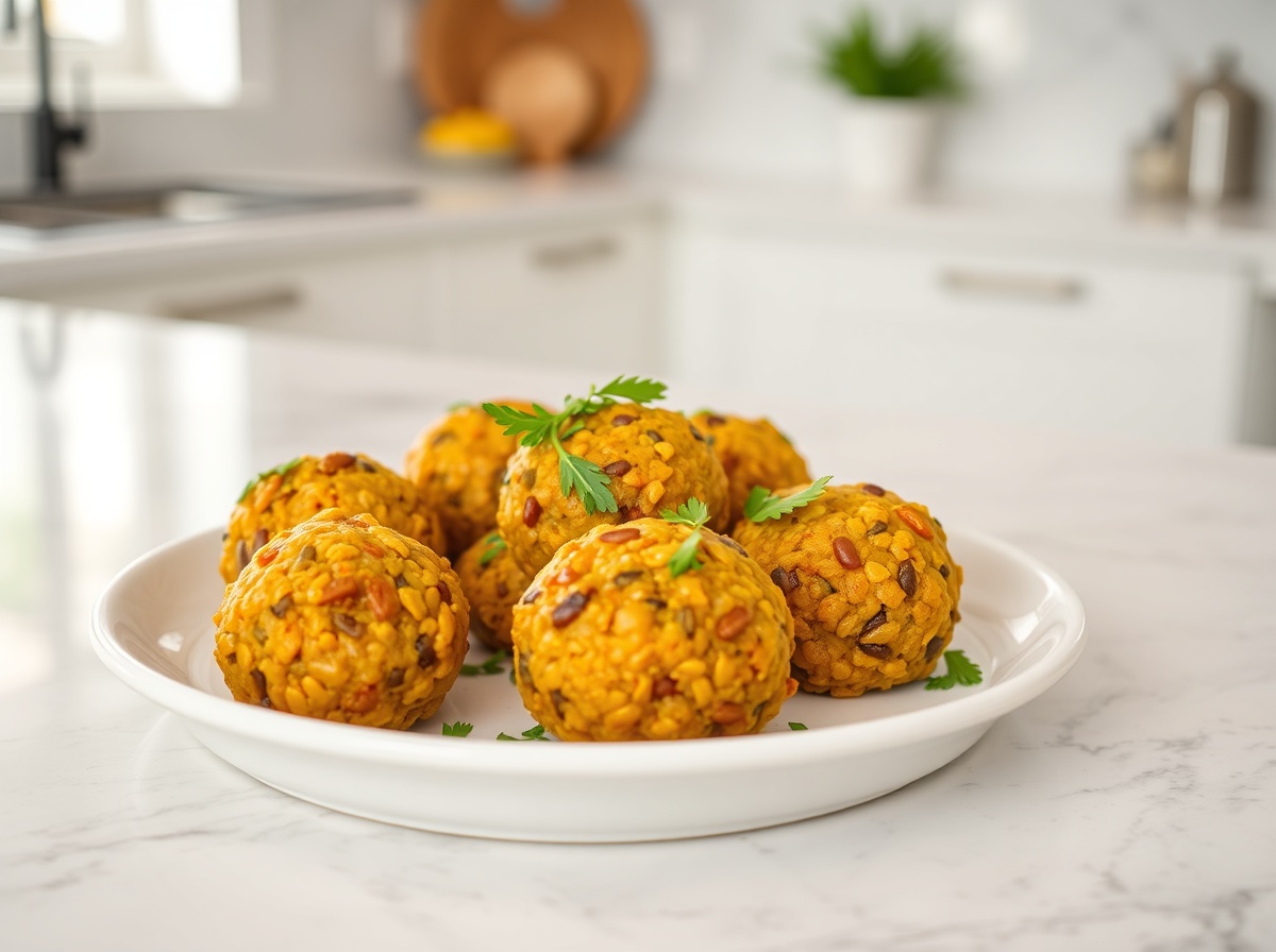 Boulettes de lentilles au Airfryer, croustillantes et savoureuses