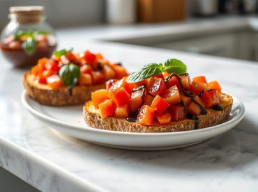 Bruschetta saumon au Airfryer, délicieusement croustillante
