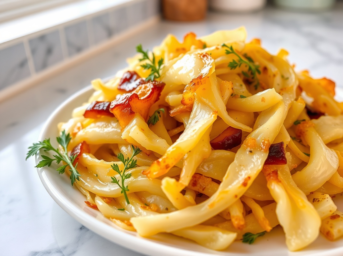 Chou blanc croquant en Airfryer, savoureux et léger