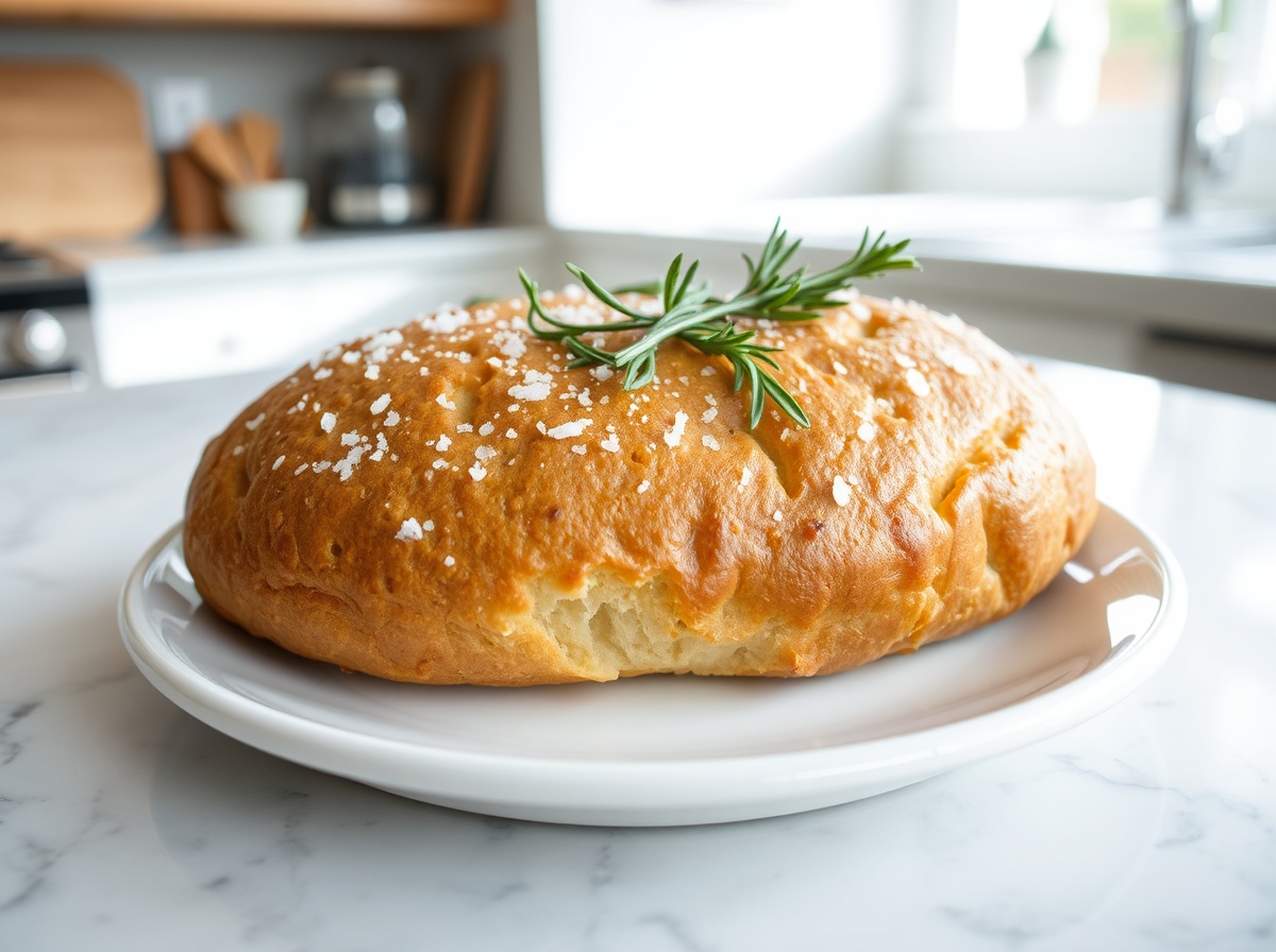 Focaccia maison à l'Airfryer, moelleuse et dorée