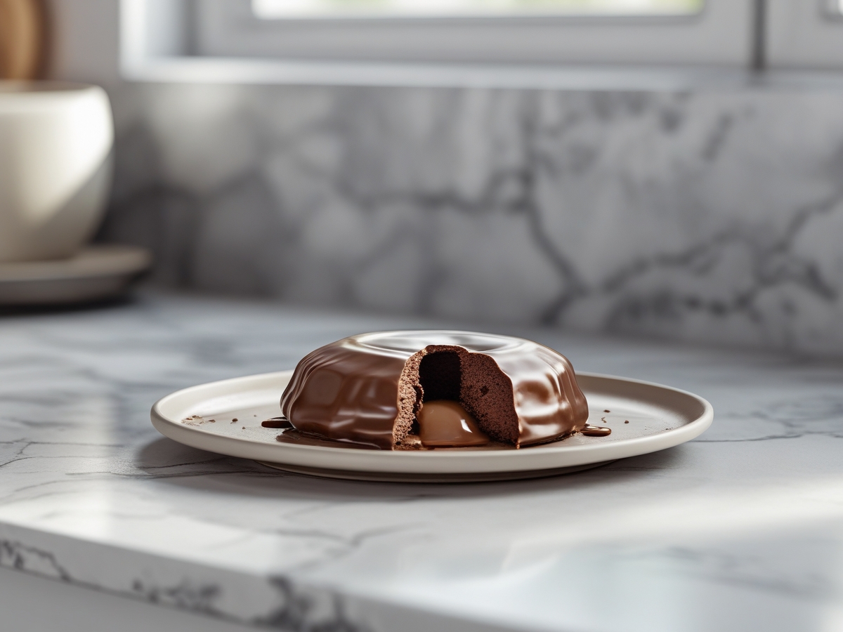 Fondant au chocolat au Airfryer, cœur coulant et croûte fine dorée