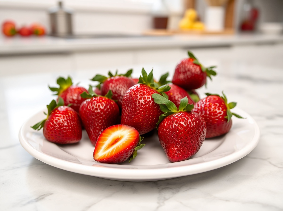 Fraises rôties en Airfryer, délicieusement caramélisées