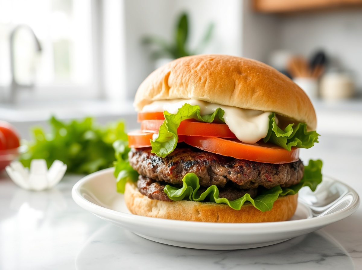 Pain hamburger maison cuit en Airfryer, moelleux et savoureux