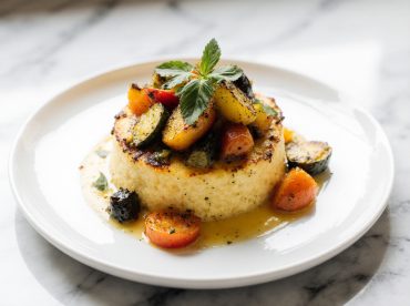 Polenta gratinée aux légumes en Airfryer, crémeuse et délicieuse