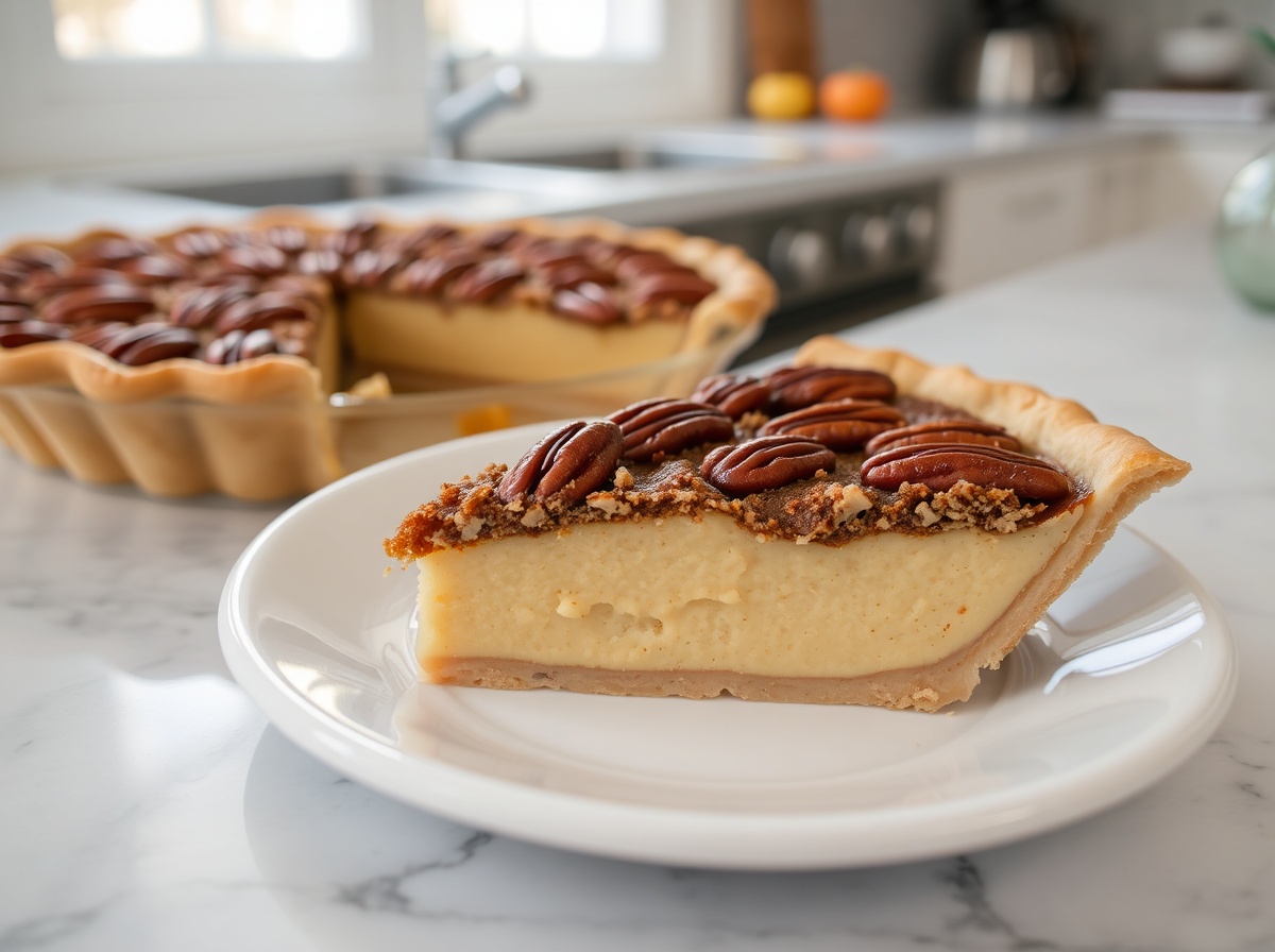 Tarte aux noix de pécan en Airfryer, dorée et croustillante