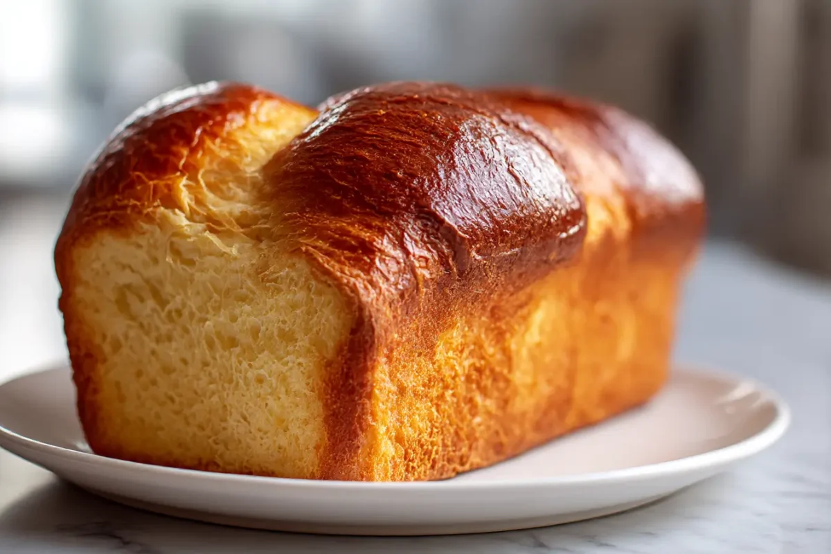 Brioche dorée maison au Airfryer, moelleuse et dorée à souhait.