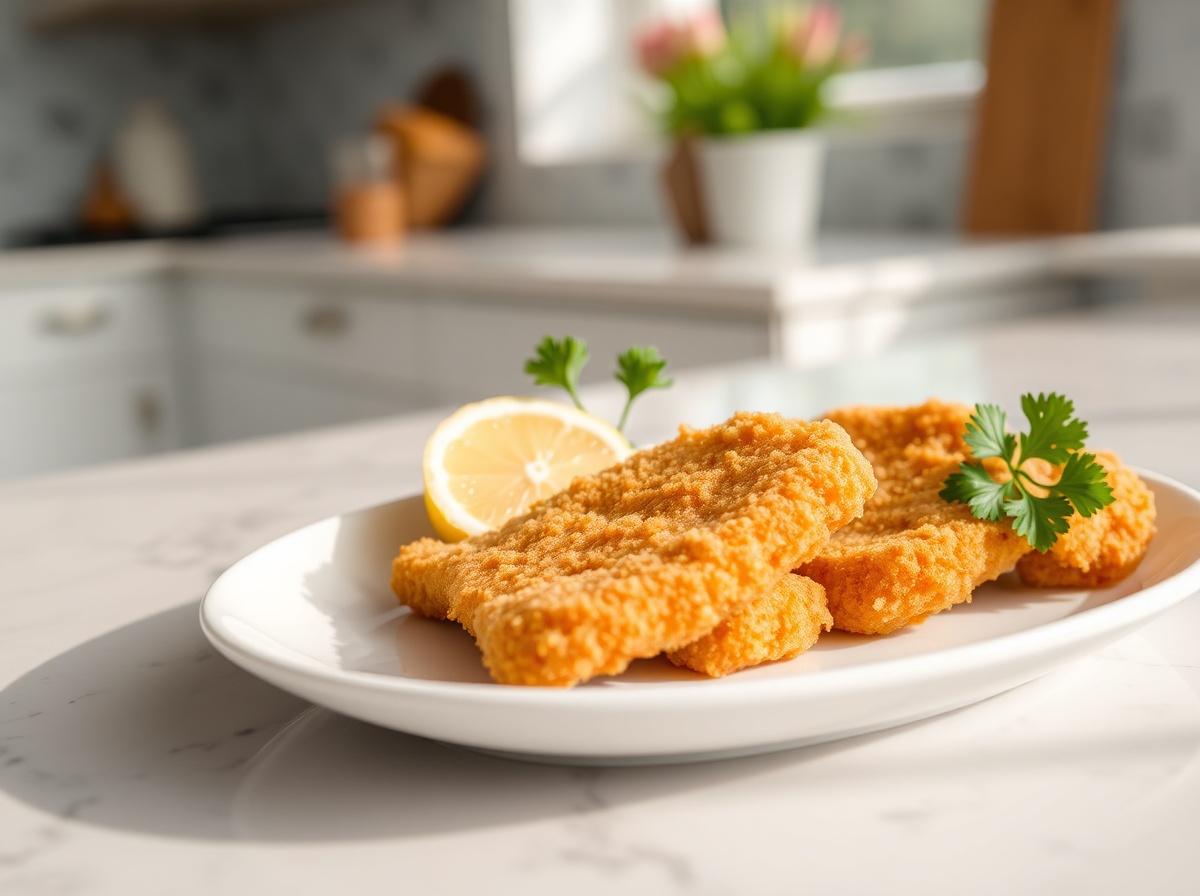 Bâtonnets de poisson pané en Airfryer, croustillants et légers