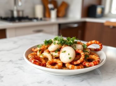 Calamar à la provençale cuit en Airfryer, savoureux et doré